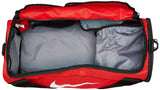Nike Brasilia Training Duffel Bag, Versatile Bag with Padded Strap and Mesh Exterior Pocket, Medium, University Red/Black/White - backpacks4less.com