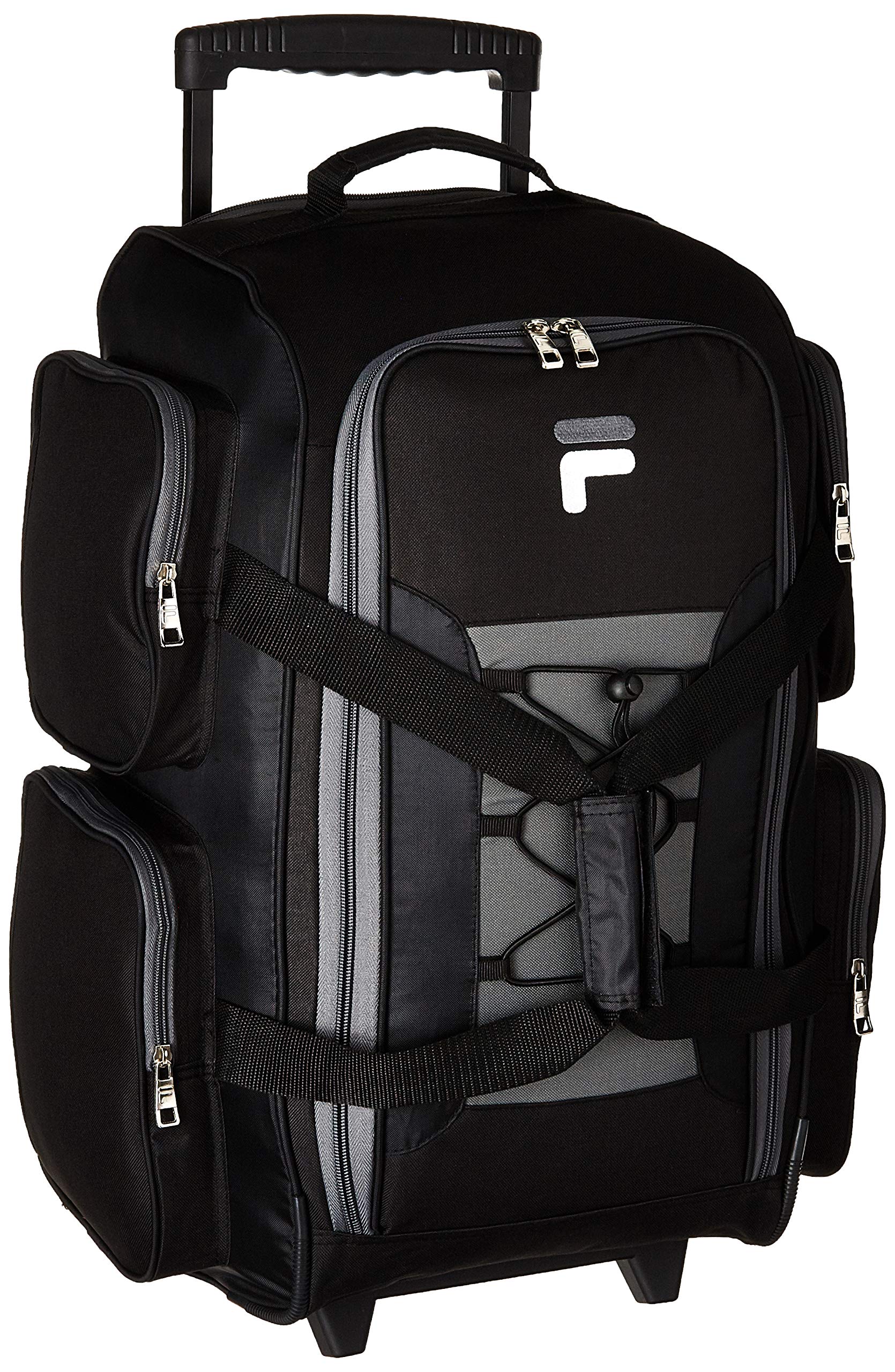 Fila 22" Lightweight Carry Rolling Duffel Bag, Black, One Size– backpacks4less.com