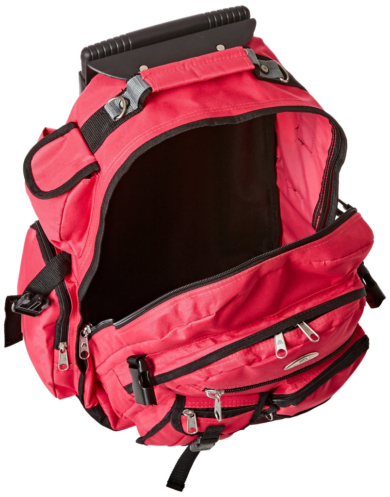 Everest Deluxe Wheeled Backpack, Hot Pink, One Size - backpacks4less.com