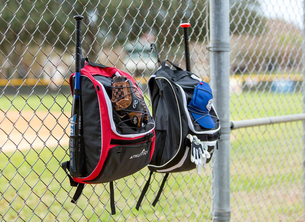  Youth Baseball Bag With Shoes Compartment and Fence Hook Holds  Bat, Glove, T-Ball & Softball Equipment, Backpack for Boys and Girls (Grey)  : Sports & Outdoors