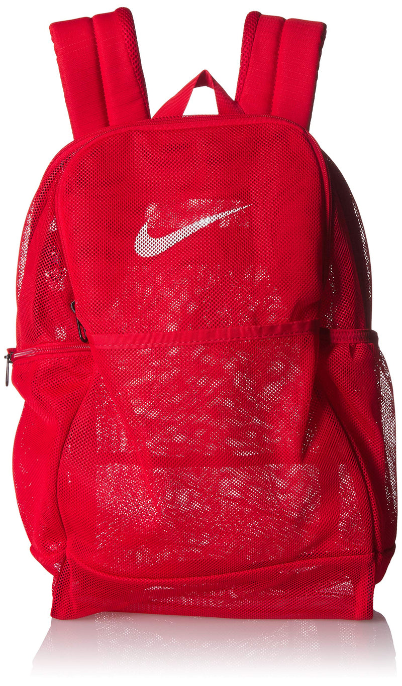 NIKE Brasilia Mesh Backpack 9.0, University Red/University Red, Misc - backpacks4less.com