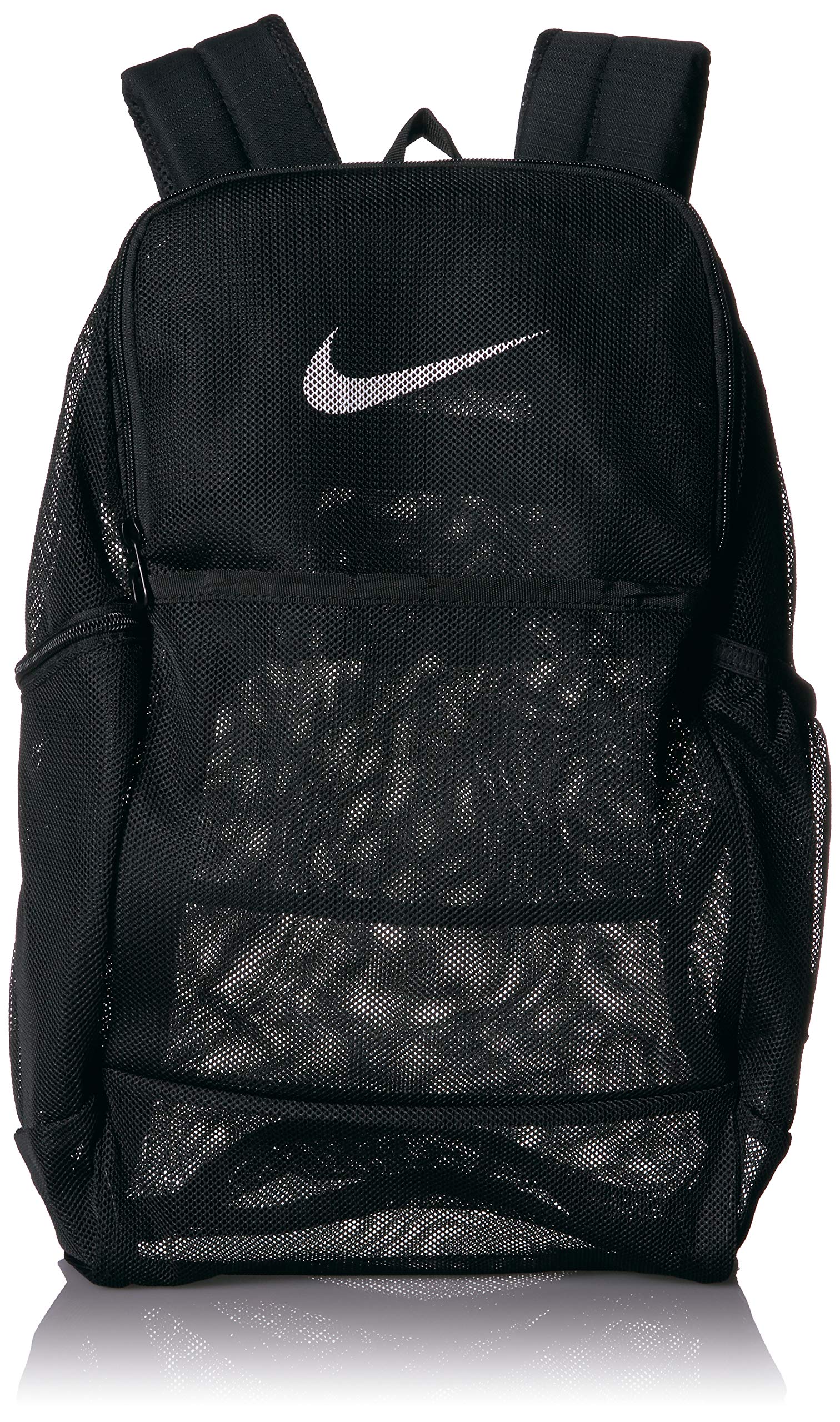 NIKE Brasilia Mesh Backpack 9.0 Black Black White Misc backpacks4less