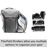 Peak Design Everyday Backpack 30L (Ash Camera Bag V1) - backpacks4less.com