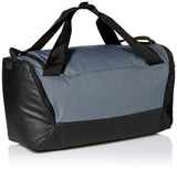 NIKE Brasilia Small Duffel - 9.0, Flint Grey/Black/White, Misc - backpacks4less.com