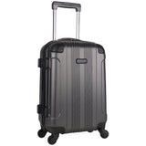 Kenneth Cole Reaction Out Of Bounds 20-Inch Carry-On Lightweight Durable Hardshell 4-Wheel Spinner Cabin Size Luggage, Charcoal - backpacks4less.com
