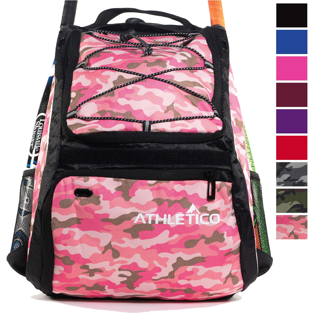 Athletico Baseball Bat Bag - Backpack for Baseball, T-Ball & Softball –