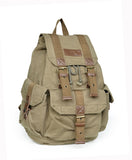Gootium 21101AMG-S Specially High Density Thick Canvas Backpack Rucksack, Army Green Size Small - backpacks4less.com