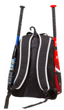 Athletico Baseball Bat Bag - Backpack for Baseball, T-Ball & Softball Equipment & Gear for Youth and Adults | Holds Bat, Helmet, Glove, Shoes |Shoe Compartment & Fence Hook (Red) - backpacks4less.com