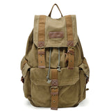 Gootium 21101AMG Specially High Density Thick Canvas Backpack Rucksack, Army Green, Large - backpacks4less.com