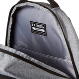 Under Armour Adult Hustle Pro Backpack , Pitch Gray Medium Heather (012)/Black , One Size Fits All