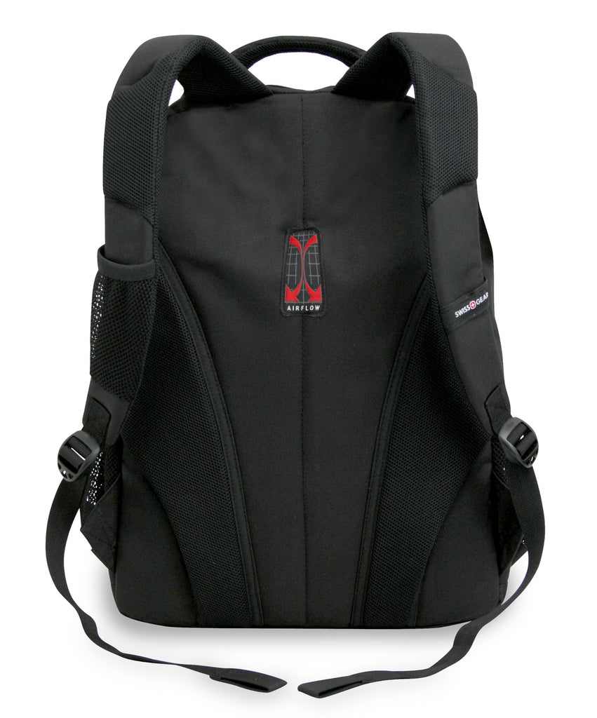 Swiss Gear SA3077 Black with Blue Lightweight Laptop Backpack - Fits Most 15 Inch Laptops and Tablets - backpacks4less.com