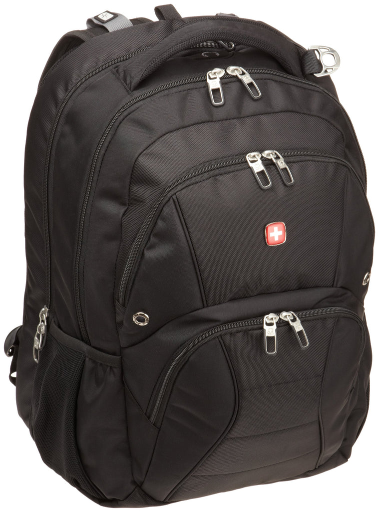 Swiss Gear SA1908 Black TSA Friendly ScanSmart Laptop Backpack Fits backpacks4less