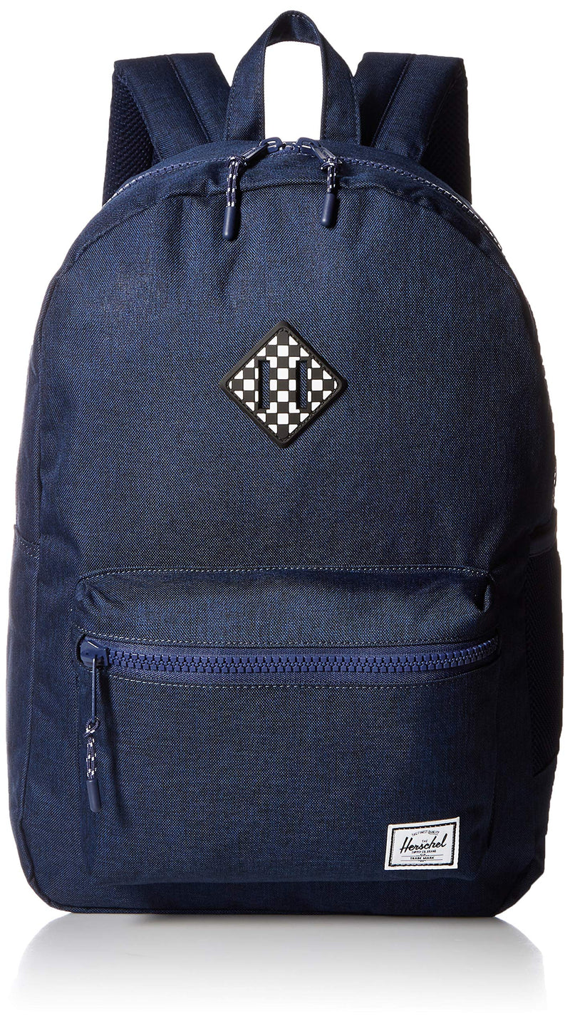 Herschel Kids' Heritage Youth XL Children's Backpack, Medieval Blue Crosshatch/Checkerboard, One Size - backpacks4less.com