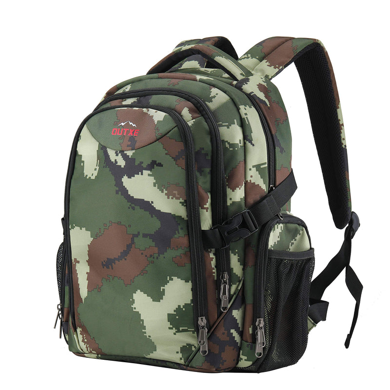 OUTXE Cooler Backpack Insulated Cooler Bag 20L for 14" laptops Lunch Backpack,Camo - backpacks4less.com