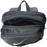 NIKE Brasilia Mesh Backpack 9.0, Flint Grey/Flint Grey/White, Misc - backpacks4less.com