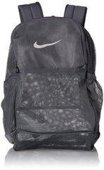 nike - unisex-adult brasilia mesh backpack - 9.0 NIKE Brasilia Mesh Backpack 9.0, Flint Grey/Flint Grey/White, Misc