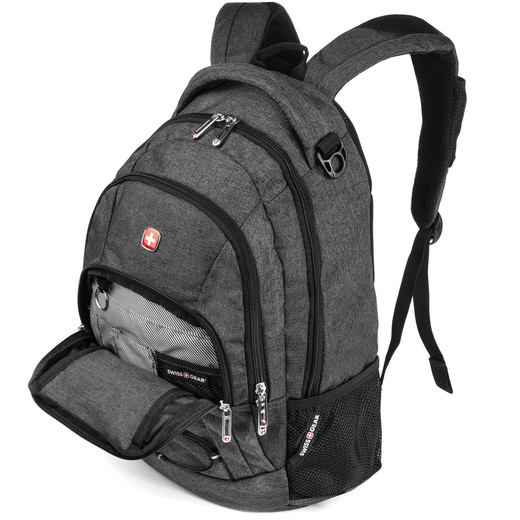 SWISSGEAR 1186 Laptop Backpack Heather Gray backpacks4less