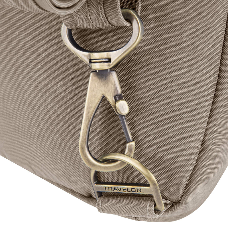 Travelon Anti-theft Signature Slim Backpack, Sable - backpacks4less.com