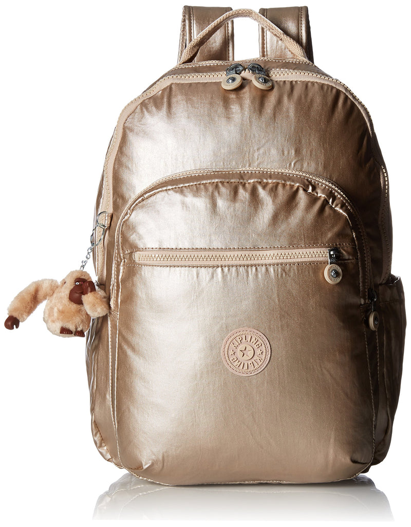 Seoul L Solid Laptop Backpack, Sparkly Gold - backpacks4less.com