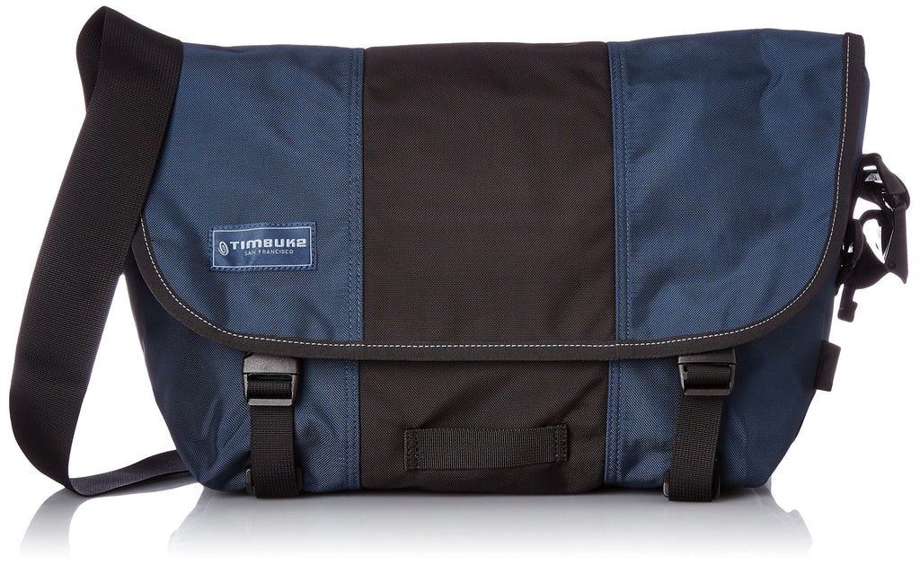 amazon timbuk2 classic messenger bag Timbuk2 Classic Messenger Bag, Dusk Blue/Black, Small