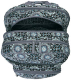 Vera Bradley Signature Cotton XL Campus, Charcoal Medallion - backpacks4less.com