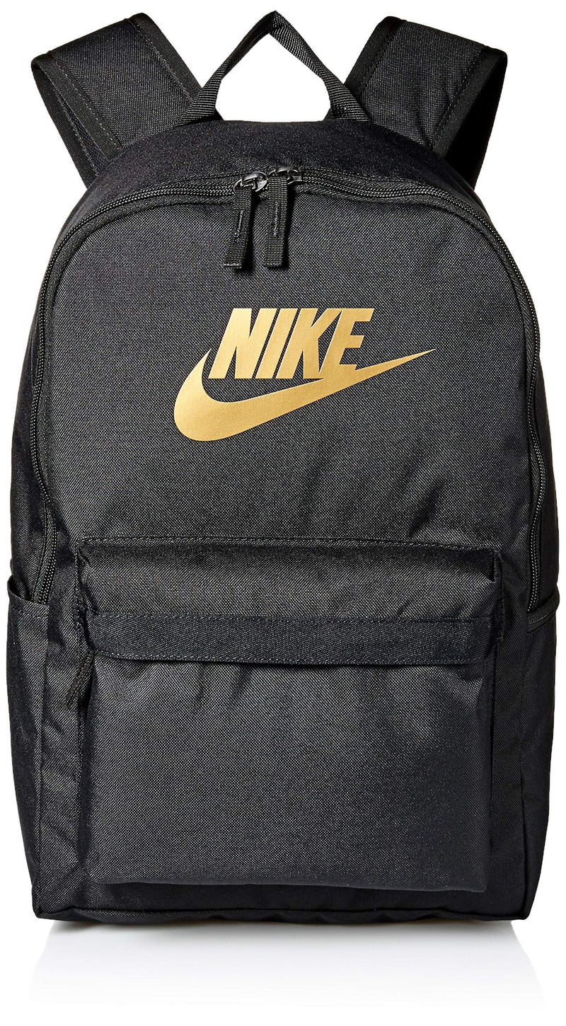 Nike Nike Heritage Backpack - 2.0, Black/Black/Metallic Gold, Misc - backpacks4less.com