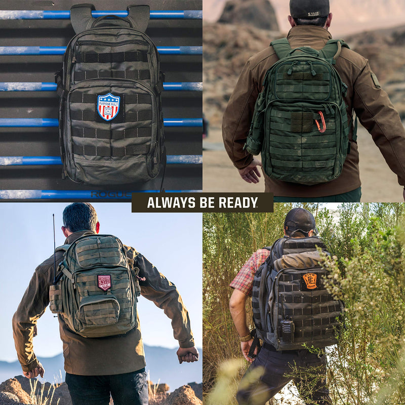 5.11 RUSH24 Tactical Backpack, Medium, Style 58601, TAC OD - backpacks4less.com